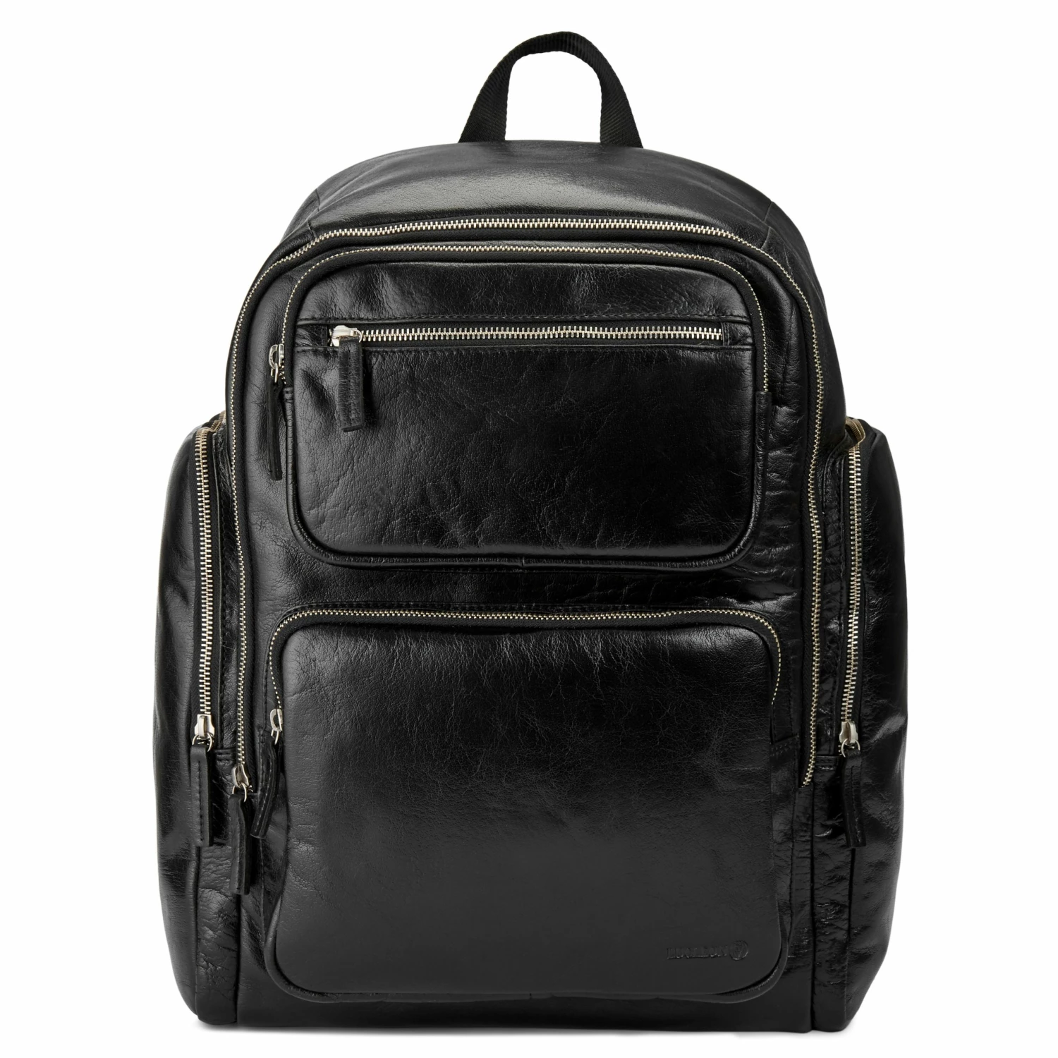 Lucleon Sac à dos California en cuir noir 2 Lucleon Sac à dos California en cuir noir – Image 2