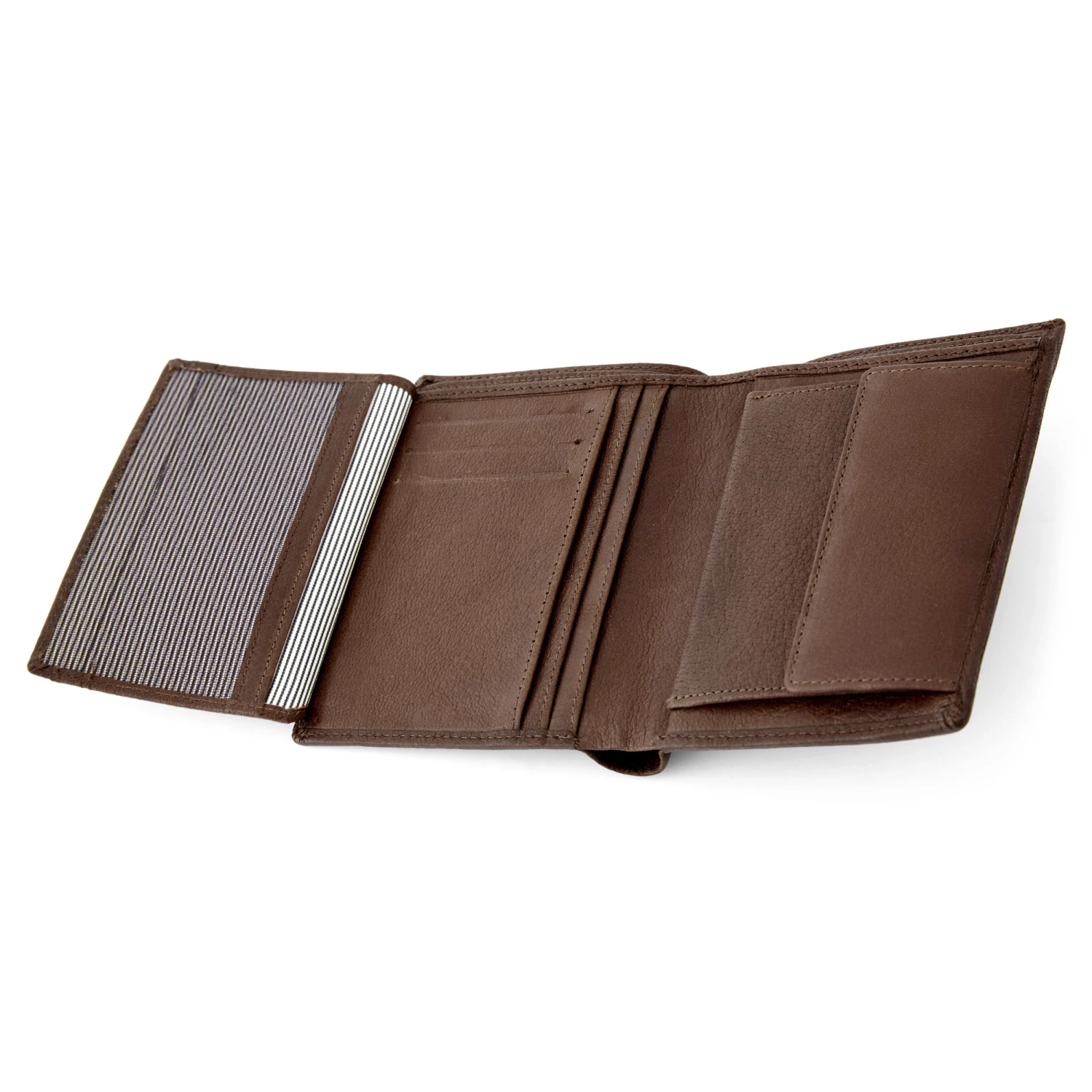 Lucleon Portefeuille en cuir marron Stand-Up California 2 Lucleon Portefeuille en cuir marron Stand-Up California – Image 2