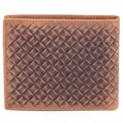 Collin Rowe Portefeuille havane à surface tramée -Portefeuilles Soldes 4 5 88