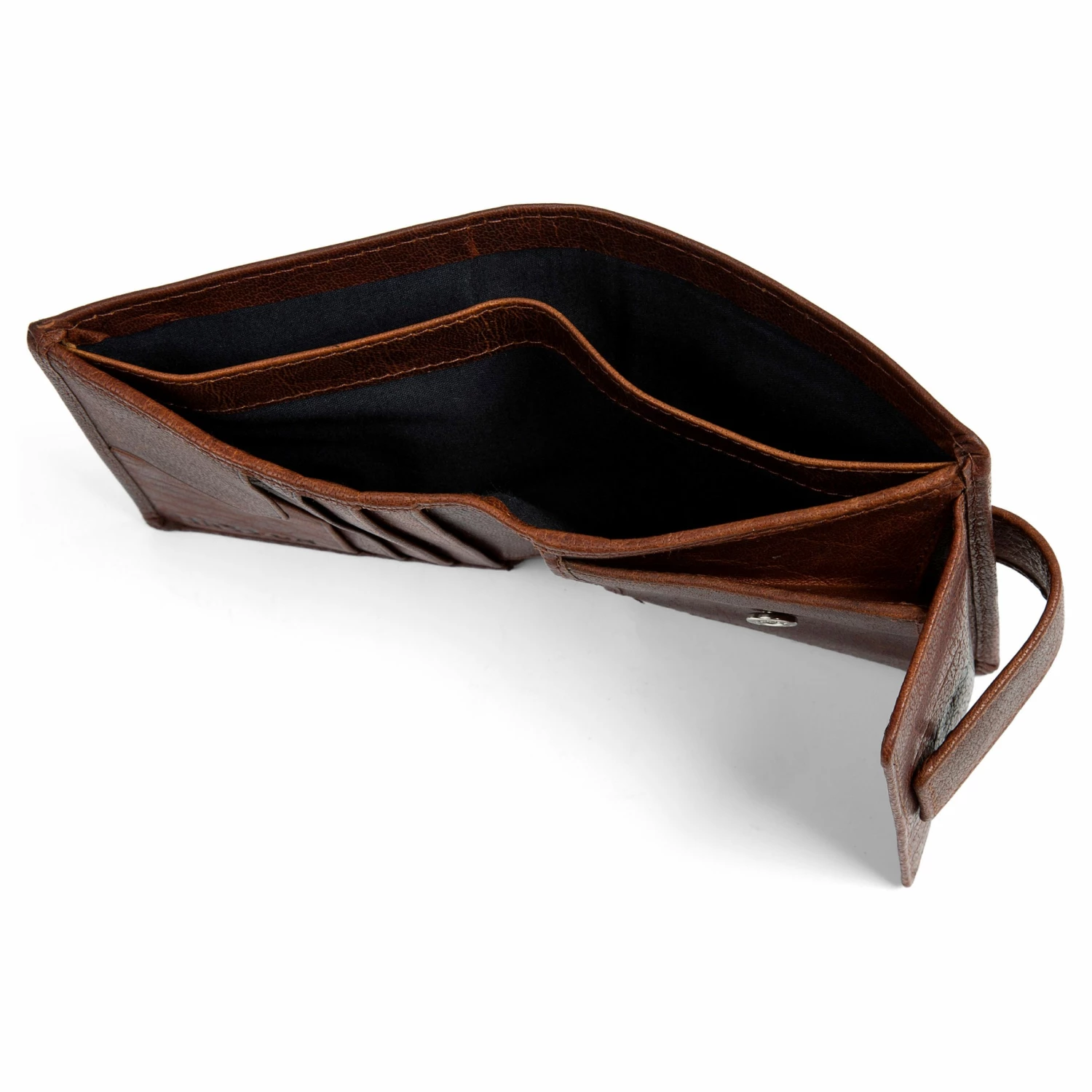 Lucleon Portefeuille Montreal compact en cuir marron foncé RFID 6 Lucleon Portefeuille Montreal compact en cuir marron foncé RFID – Image 6