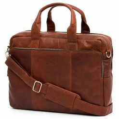 Lucleon Sac business Montréal en cuir marron -Portefeuilles Soldes 5 1 373 scaled
