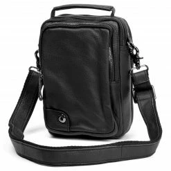 Delton Bags Mini sac en cuir noir Delton