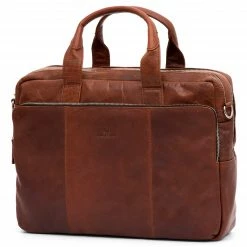 Lucleon Sac business Montréal en cuir marron