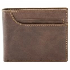Collin Rowe Portefeuille en cuir asymétrique marron -Portefeuilles Soldes 5 3 140 scaled