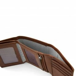 Lucleon Portefeuille en cuir pliant ocre California -Portefeuilles Soldes 5 4 70