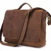 Delton Bags Sac en cuir marron mat Baiu