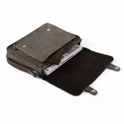 Delton Bags Porte-documents en cuir brun lisse -Portefeuilles Soldes 5423 06