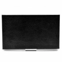 Fort Tempus Porte-cartes de crédit métal et cuir noir 11 Fort Tempus Porte-cartes de crédit métal et cuir noir -Portefeuilles Soldes 54 2 6