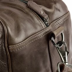 Delton Bags Sac weekend / sac de sport en cuir vert olive Matan -Portefeuilles Soldes 5835 06