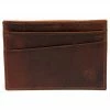 Lucleon Mini porte-cartes Montreal en cuir marron RFID