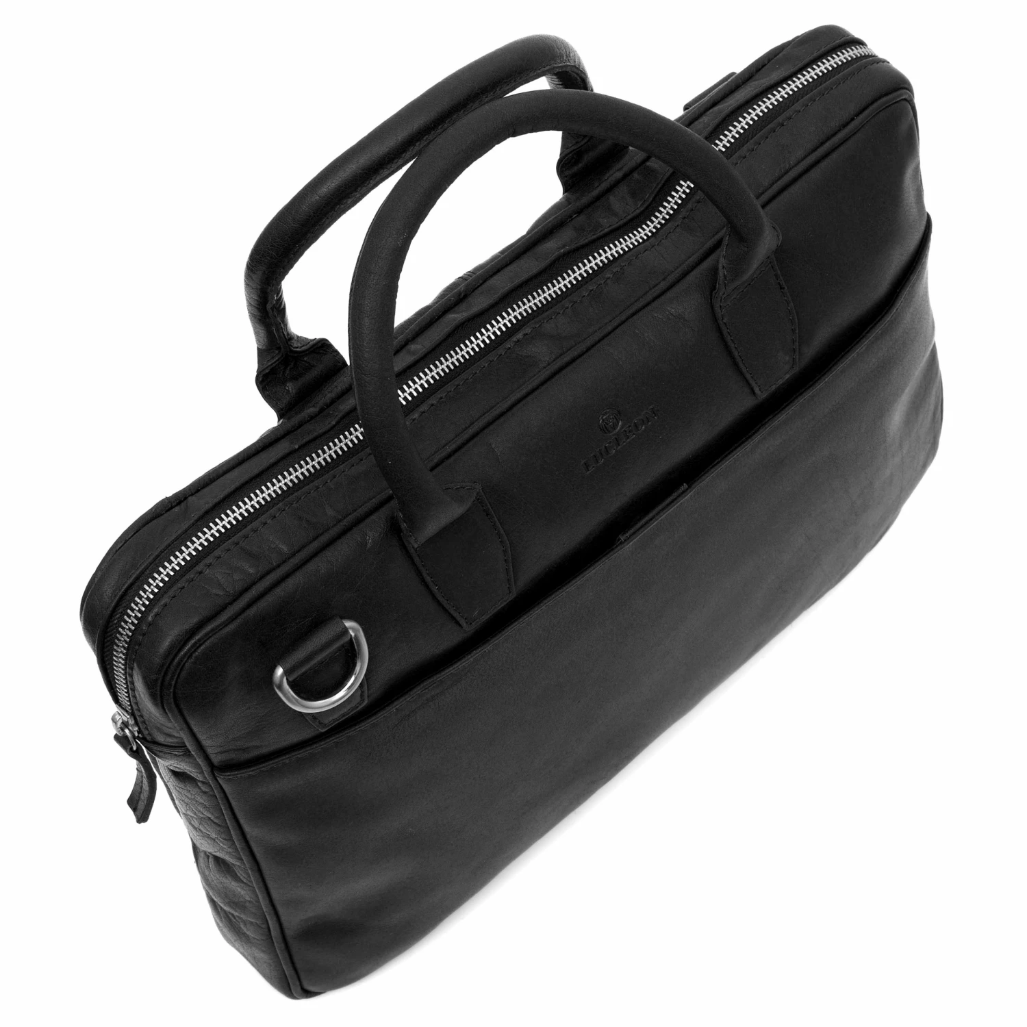 Lucleon Sac Montreal Executive Slim 13" en cuir noir 6 Lucleon Sac Montreal Executive Slim 13" en cuir noir – Image 6