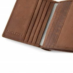 Lucleon Portefeuille fin ocre California -Portefeuilles Soldes 6 6 18