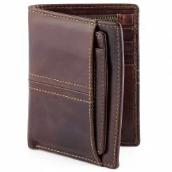 Collin Rowe Portefeuille en cuir marron fin -Portefeuilles Soldes 6 6 26