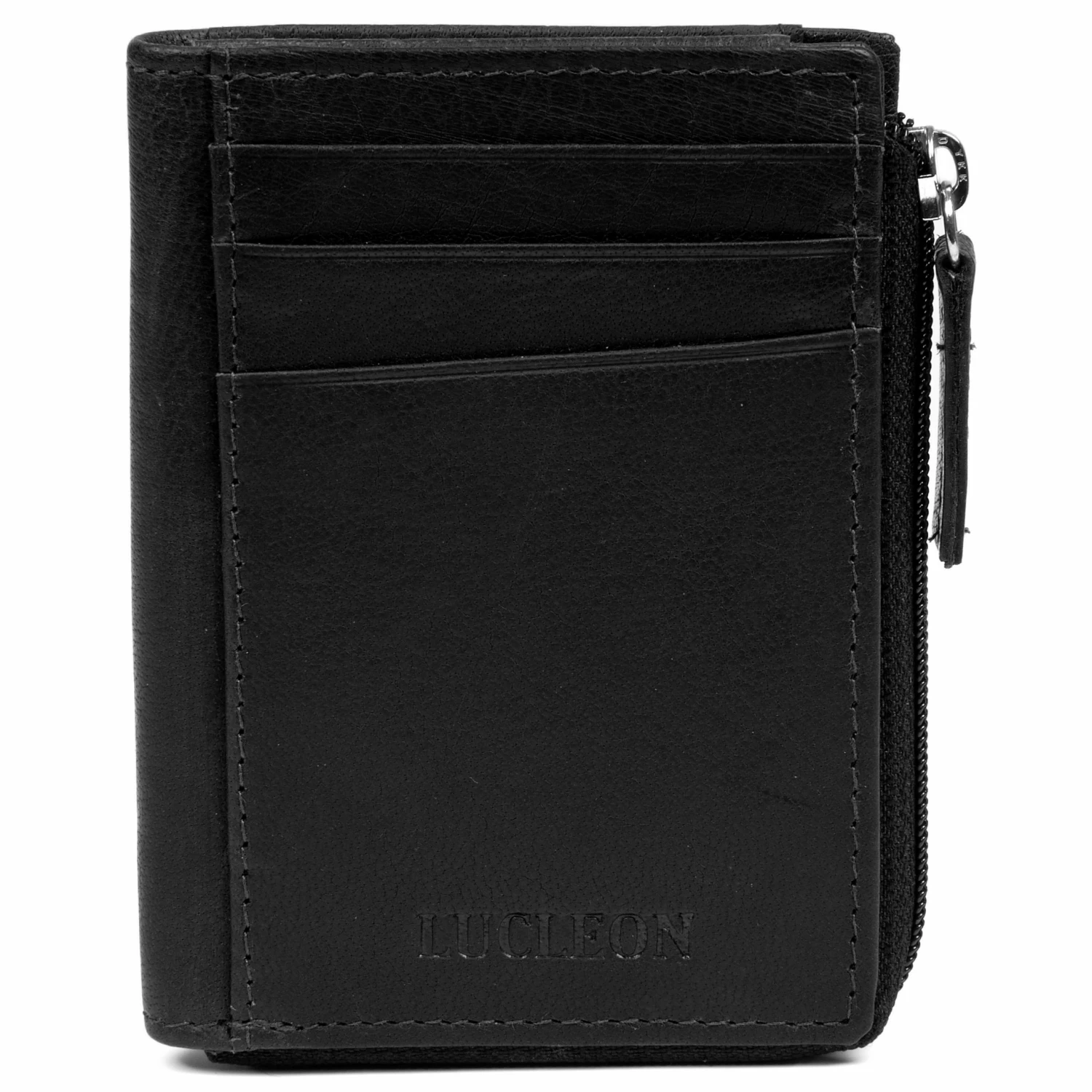 Lucleon Portefeuille Montreal en cuir noir casual RFID 2 Lucleon Portefeuille Montreal en cuir noir casual RFID – Image 2