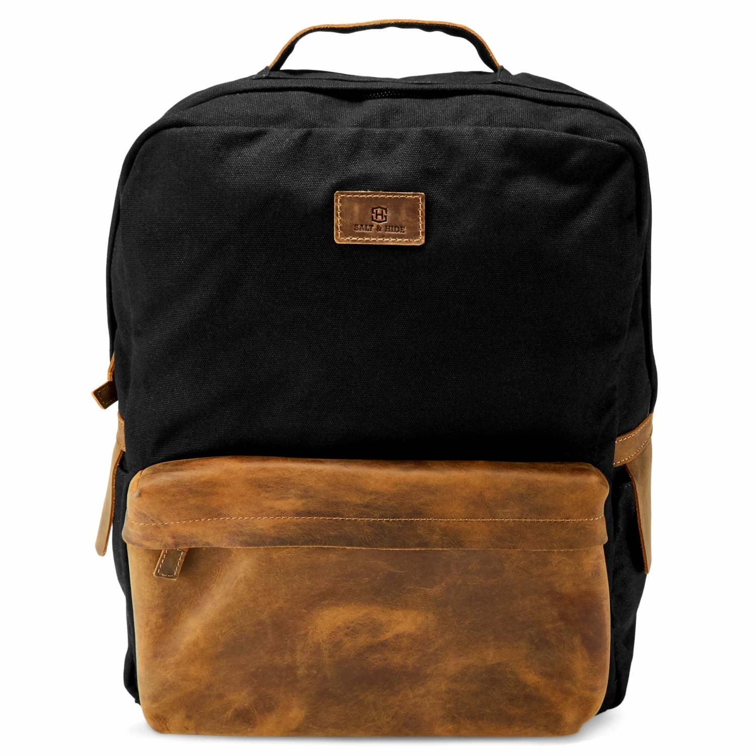 Salt & Hide Sac à dos noir et brun havane Tarpa Sawyer 3 Salt & Hide Sac à dos noir et brun havane Tarpa Sawyer – Image 3