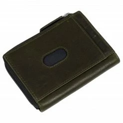 Lucleon Portefeuille Montreal casual en cuir vert olive RFID -Portefeuilles Soldes 7 4 78 scaled