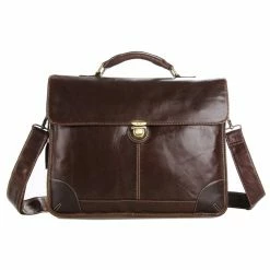 Delton Bags Sac messager classique en cuir -Portefeuilles Soldes 7091C 3