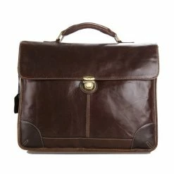 Delton Bags Sac messager classique en cuir -Portefeuilles Soldes 7091C 4