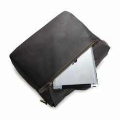 Delton Bags Porte-documents en suède marron -Portefeuilles Soldes 7108Q 6