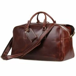 Delton Bags Sac weekend en cuir Marron Marion