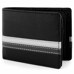 Lucleon Portefeuille Larry en cuir noir anti-RFID