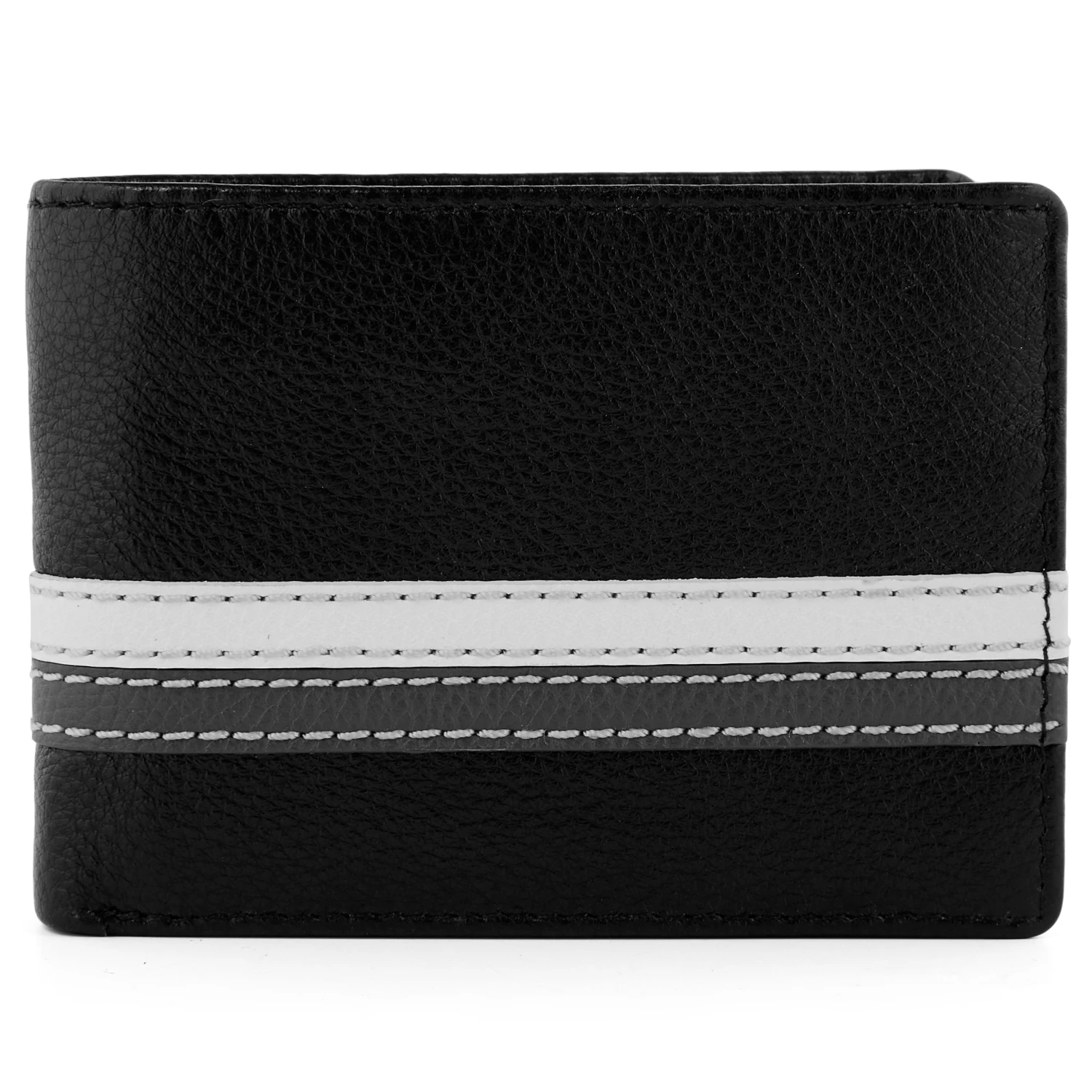 Lucleon Portefeuille Larry en cuir noir anti-RFID 3 Lucleon Portefeuille Larry en cuir noir anti-RFID – Image 3