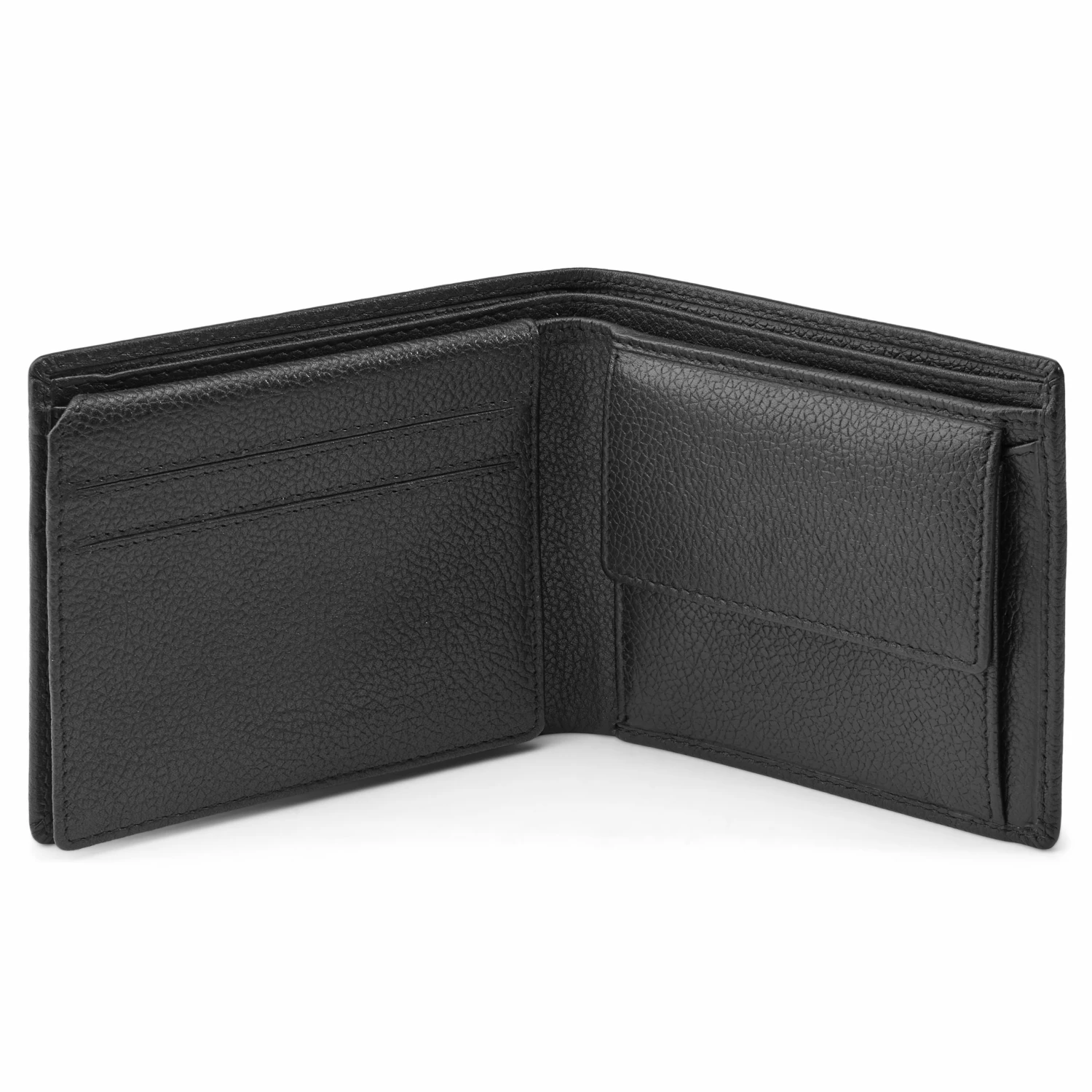 Lucleon Portefeuille en cuir noir anti-RFID Smith 2 Lucleon Portefeuille en cuir noir anti-RFID Smith – Image 2