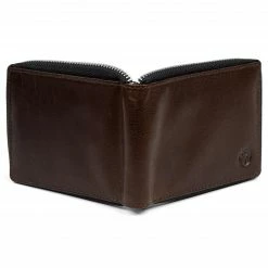 Lucleon Portefeuille Montréal zippé en cuir marron RFID -Portefeuilles Soldes 8 4 1 92 scaled