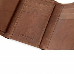 Lucleon Portefeuille triple-plis ocre California -Portefeuilles Soldes 8 5 27