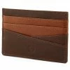 Lucleon Porte-cartes Lacey en cuir marron anti-RFID