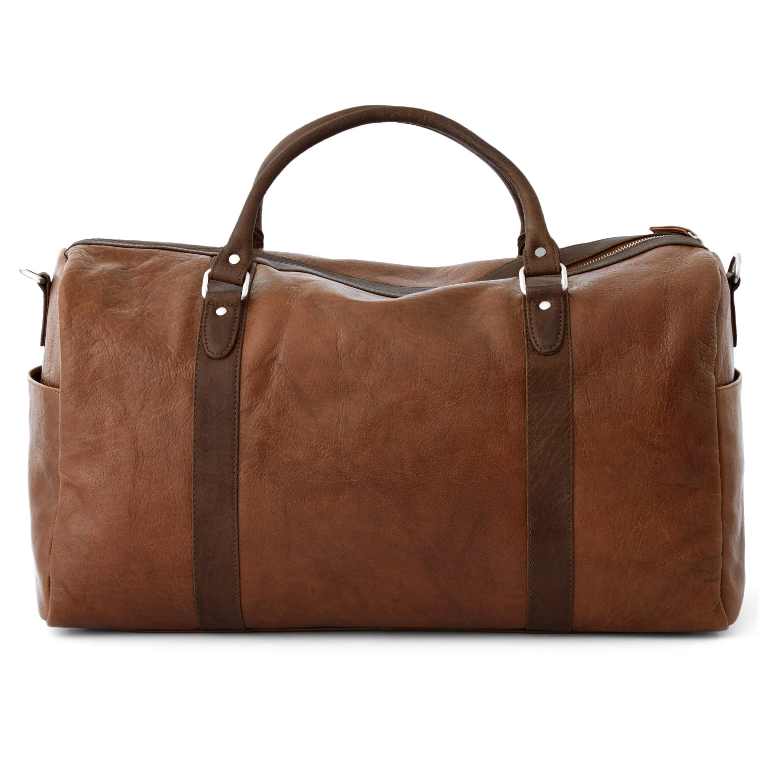 Lucleon Sac "Duffel bag" marron & brun California 2 Lucleon Sac "Duffel bag" marron & brun California – Image 2
