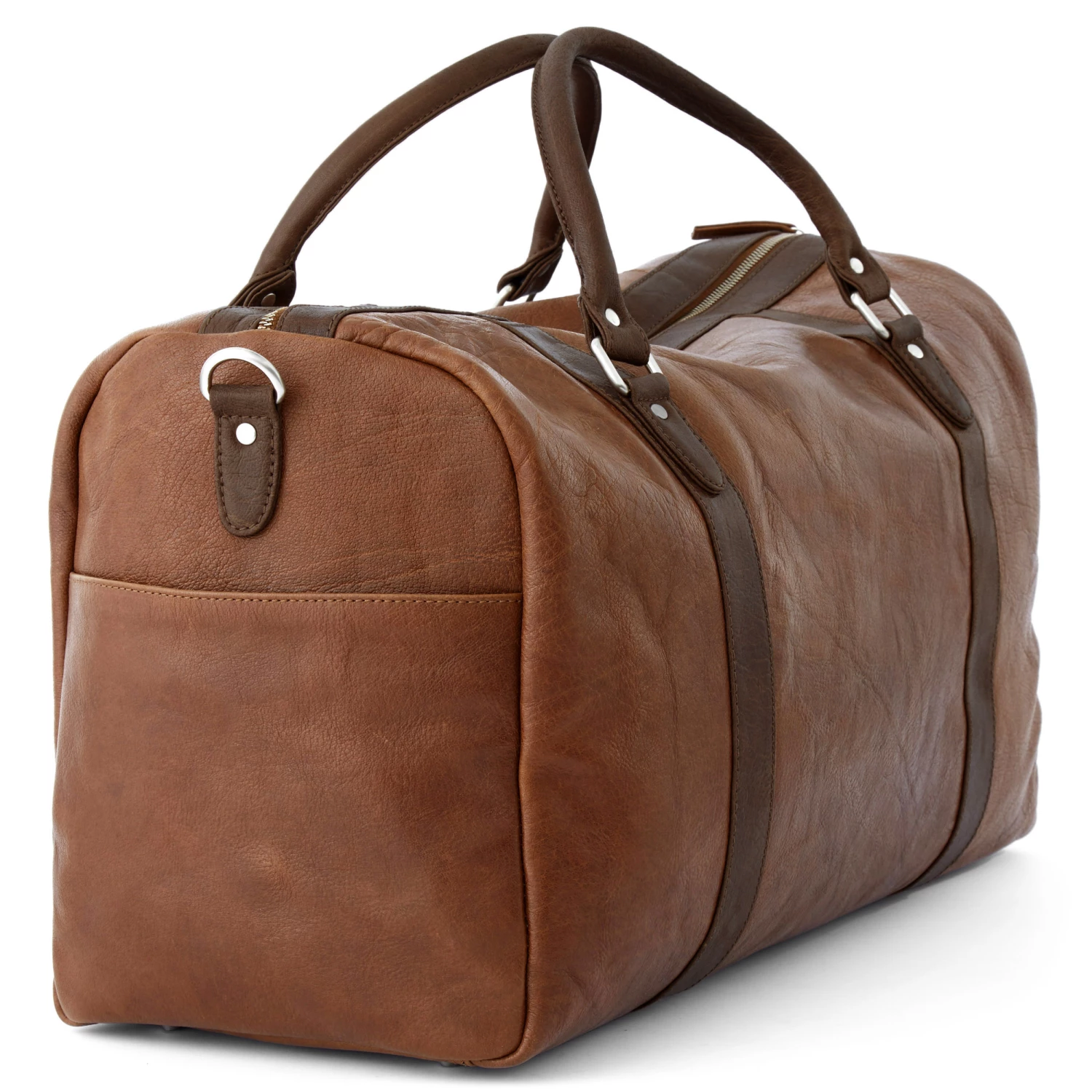 Lucleon Sac "Duffel bag" marron & brun California 5 Lucleon Sac "Duffel bag" marron & brun California – Image 5