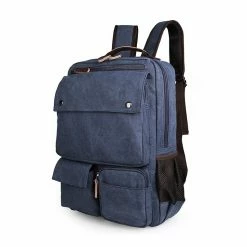 Delton Bags Sac à dos compact en denim bleu -Portefeuilles Soldes 9022K 1