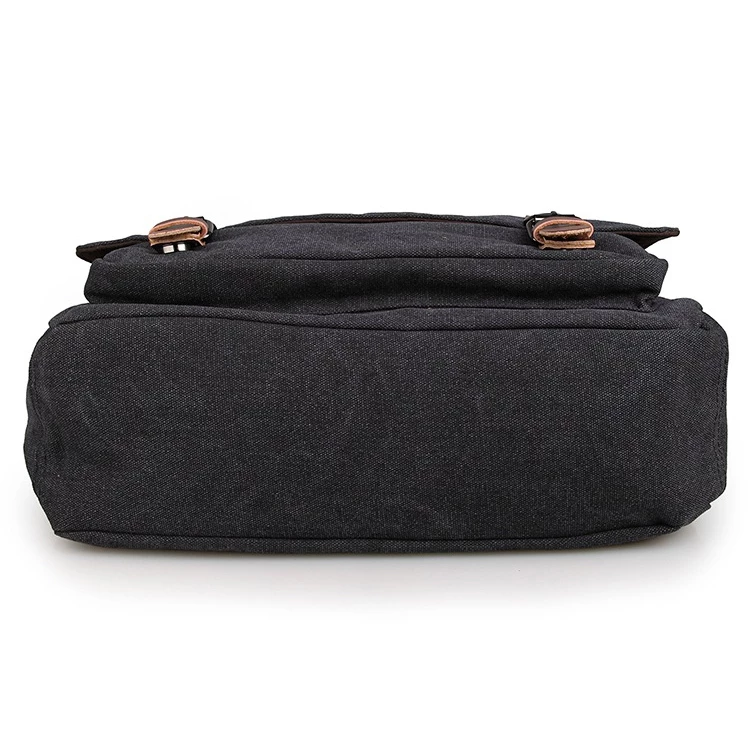 Delton Bags Sacoche en toile gris foncé 6 Delton Bags Sacoche en toile gris foncé – Image 6