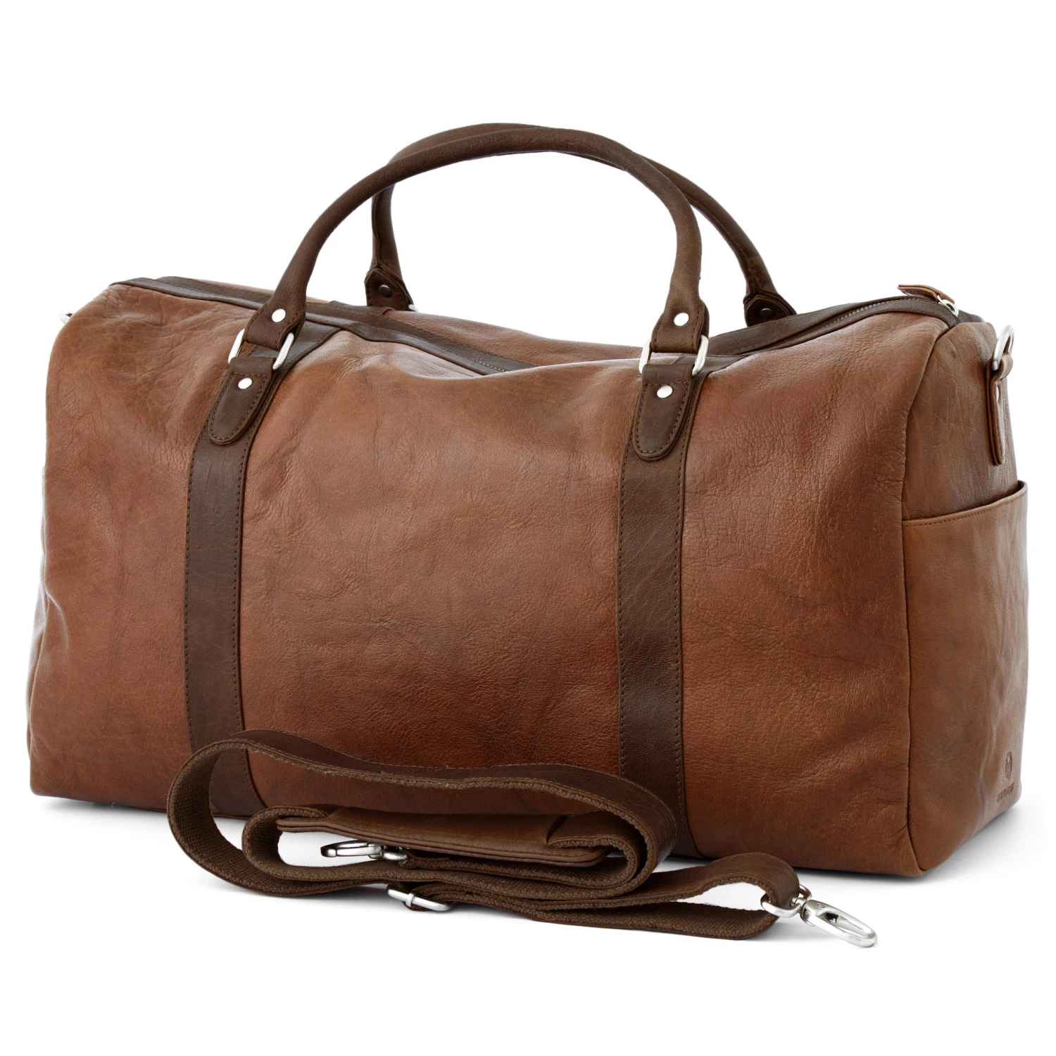Lucleon Sac "Duffel bag" marron & brun California 3 Lucleon Sac "Duffel bag" marron & brun California – Image 3