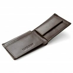 Lucleon Portefeuille compact marron avec protection RFID -Portefeuilles Soldes CA38