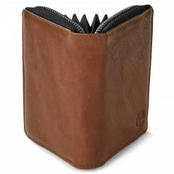 Lucleon Porte-cartes en cuir brun havane anti-RFID Cambodia -Portefeuilles Soldes Pawas wallet 11 5 copy scaled