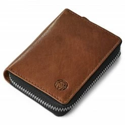 Lucleon Porte-cartes en cuir brun havane anti-RFID Cambodia -Portefeuilles Soldes Pawas wallet 11 6 copy scaled