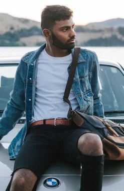 Salt & Hide Sac Spencer gris et havane pour ordinateur portable -Portefeuilles Soldes billed 1 458