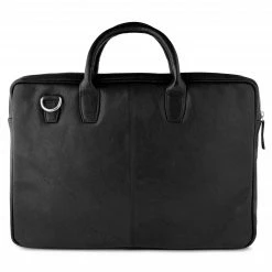 Lucleon Montreal - Sac pro en cuir noir à double fermeture -Portefeuilles Soldes black5 3 scaled