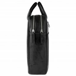 Lucleon Montreal - Sac pro en cuir noir à double fermeture -Portefeuilles Soldes black5 4 scaled