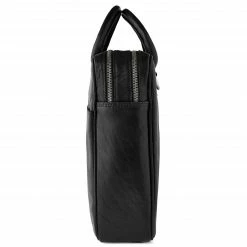 Lucleon Montreal - Sac pro en cuir noir à double fermeture -Portefeuilles Soldes black5 5 scaled