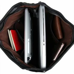 Delton Bags Sac à dos polyvalent en cuir noir -Portefeuilles Soldes black men leather backpack 9 zpsqkc6oh1m