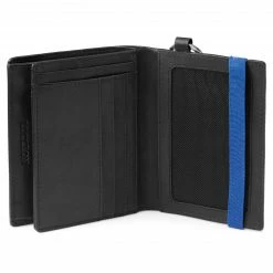 Lucleon Portefeuille en cuir noir anti-RFID avec porte-clés Lonnie -Portefeuilles Soldes bllonnie4 scaled