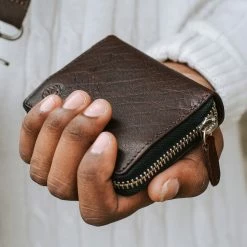 Lucleon Porte-cartes accordéon Montreal en cuir marron RFID -Portefeuilles Soldes brown montreal rfid leather cardholder