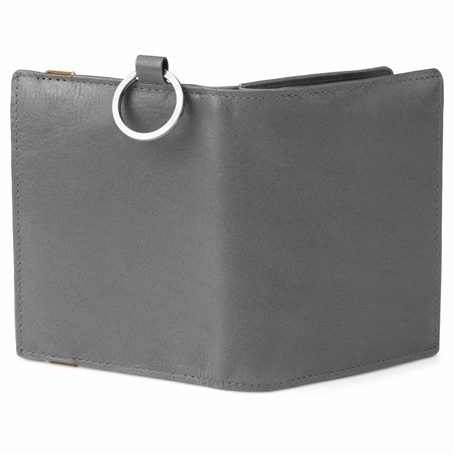Lucleon Portefeuille en cuir gris anti-RFID avec porte-clés Lonnie 6 Lucleon Portefeuille en cuir gris anti-RFID avec porte-clés Lonnie – Image 6