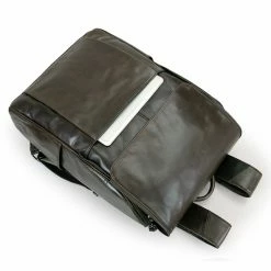 Delton Bags Sac à dos en cuir gris -Portefeuilles Soldes leather knapsack boy 6 zpsnre6p6af