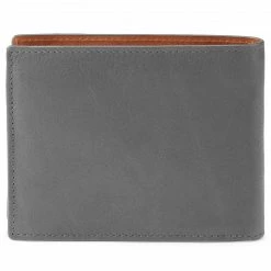 Lucleon Portefeuille en cuir gris et brun tan anti-RFID Lind -Portefeuilles Soldes lindgrey3 scaled