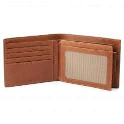 Lucleon Portefeuille en cuir gris et brun tan anti-RFID Lind -Portefeuilles Soldes lindgrey5 scaled