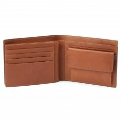 Lucleon Portefeuille en cuir gris et brun tan anti-RFID Lind -Portefeuilles Soldes lindgrey6 scaled